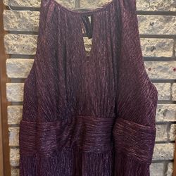 Dress Purple Metallic Sz18