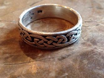 925 sterling silver wedding ring size 10 grams 5.3