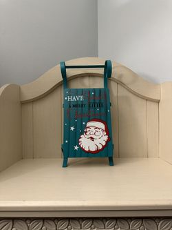 Christmas Teal Metal Sled 🎅🏼 