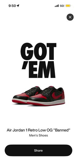 Air Jordan 1 Retro Low OG 'Banned'