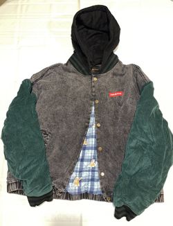 Vintage Inspired Denim Bomber Jacket