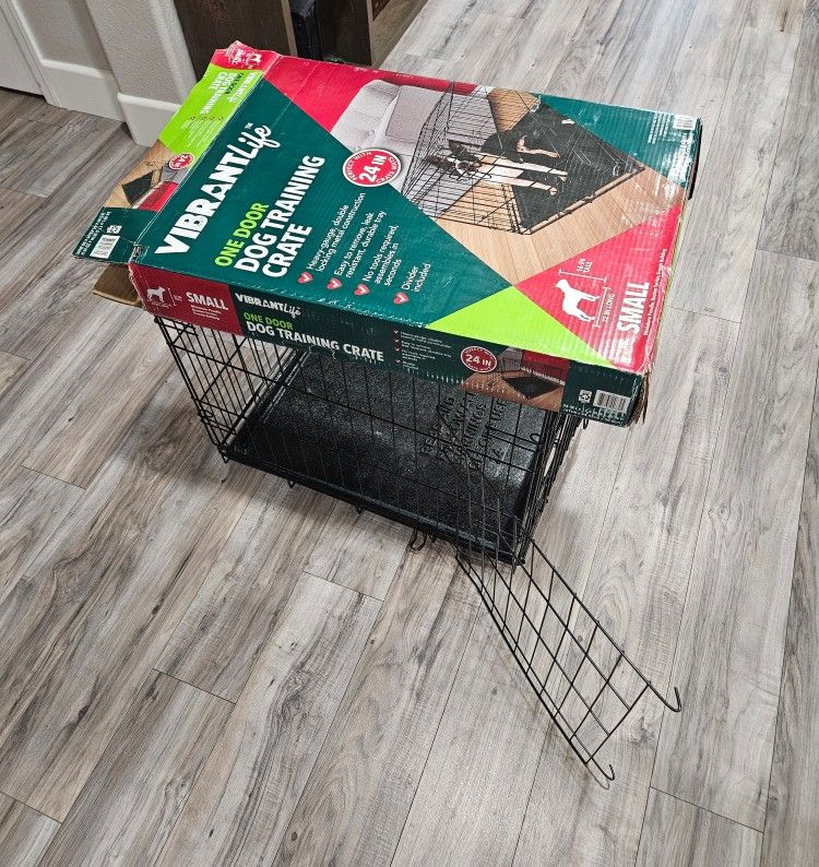 Like New in Box 24" Dog Crate Kennel