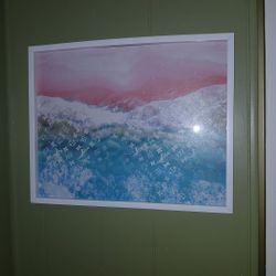 One of a kind LV framed art