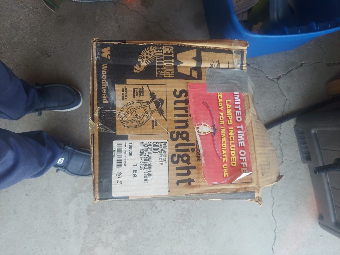 Woodhead 5000 100ft Safety String Lights