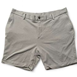 Zara Men's Light Gray Flat Front Shorts