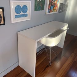 LOWEST White Desk/Table – 48” | TV Stand, Entryway or Hall Table