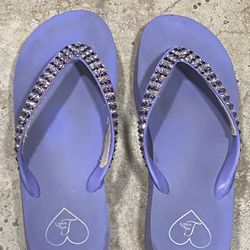 Lady lanell SWAROVSKI CRYSTAL Flip Flops 