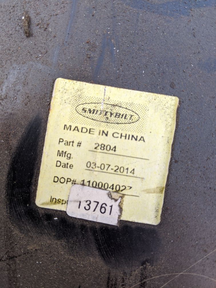 Smittybilt Winch Plate (Black) - 2804