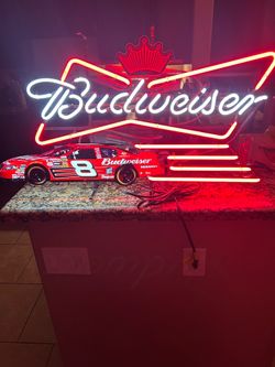 Vintage Budweiser NASCAR Dale Earnhardt Jr. #8 Real Neon Sign