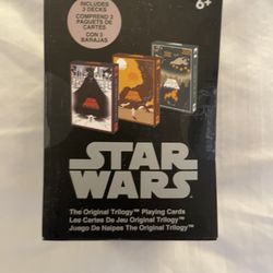 Star Wars The Original Trilogy playing cards. 