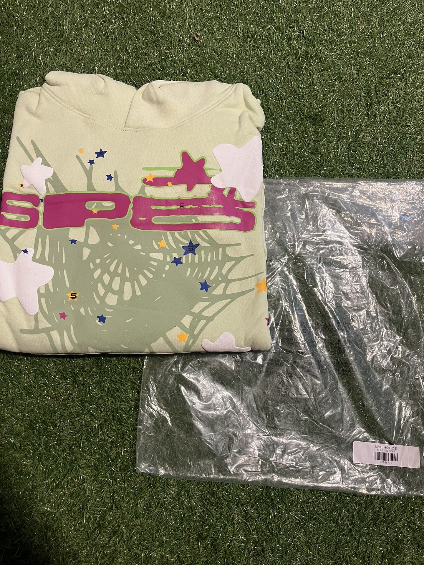 *BRAND NEW* SP5DER HOODIE SP5 “LIME” S