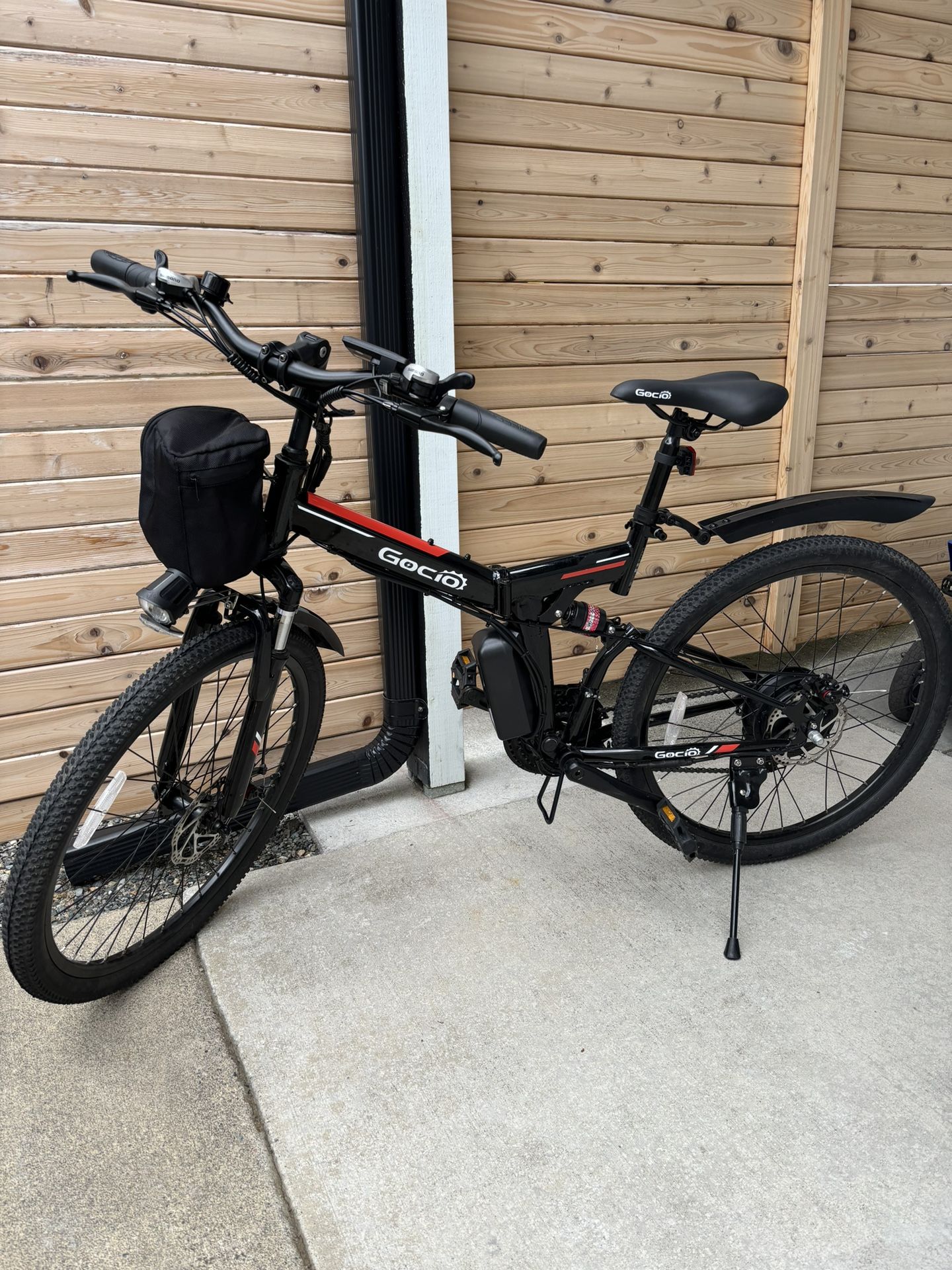 Gocio Adult Electric Bicycles Foldable Ebike, 500W 26" Electric Mountain Bicycle