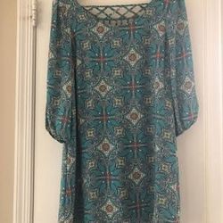 Teal Dress, Medium
