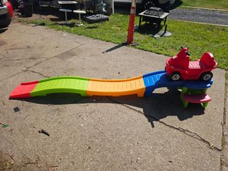 Price is firm.. children's up and down roller coaster with motorcycle car