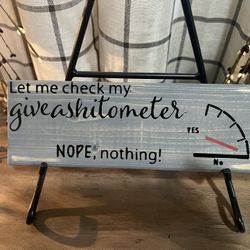 Give A Shit Meter Decoration 