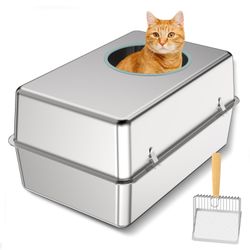 Stainless Steel Cat Litter Box