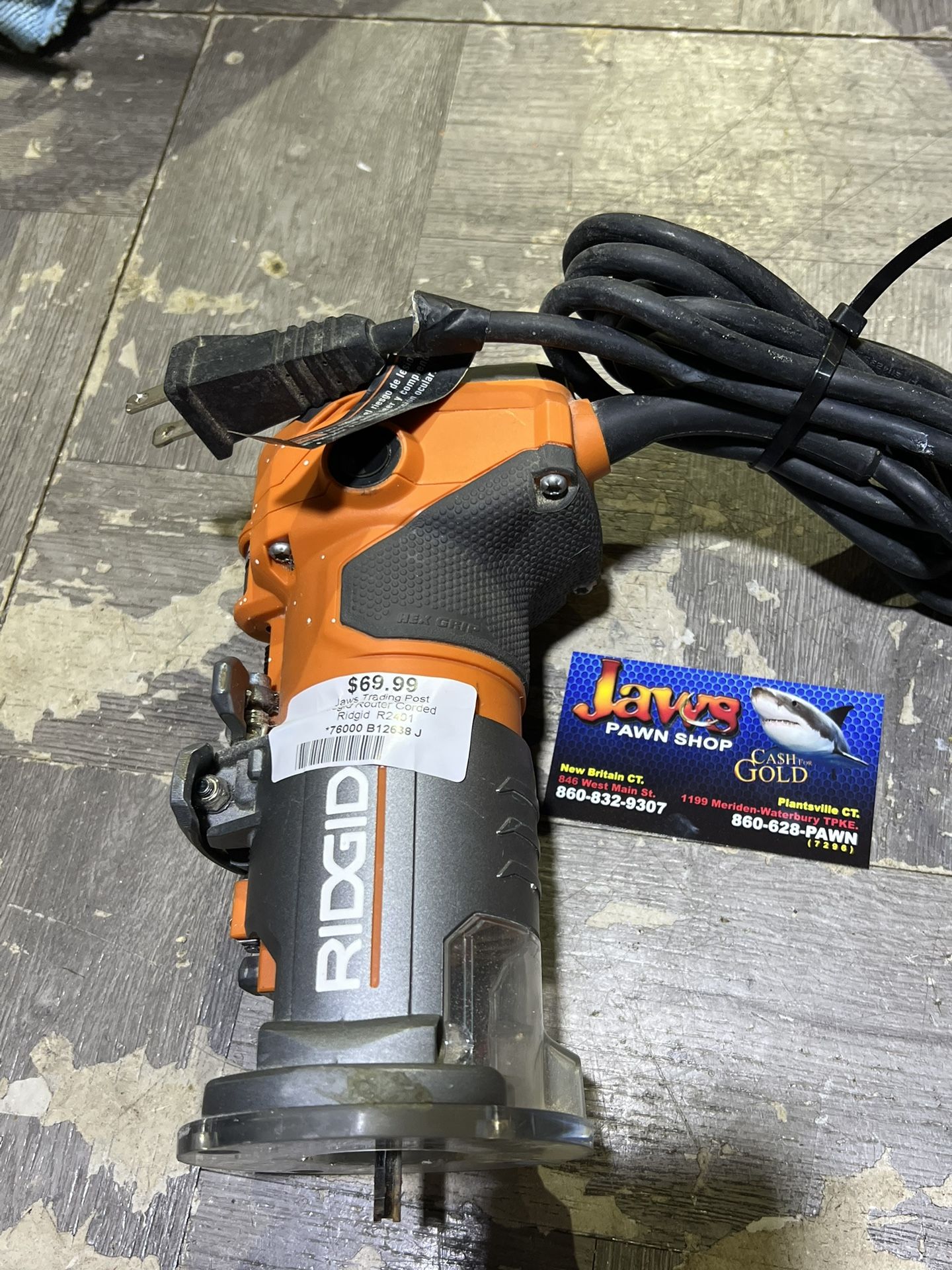 Ridgid router tool corded pick up only