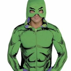 NEW Marvel Avengers Hulk Hoodie With Eye Cutouts - Men's L