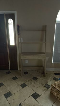 Ladder wooden bookcase