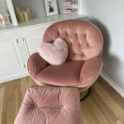 Pink Velvet Chair