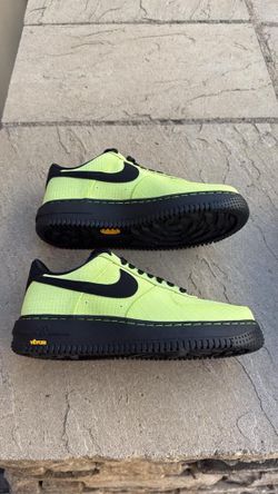 New Nike Air Force 1 ‘07 LX Vibram shoes volt black yellow Men’s 7.5, Women’s 9
