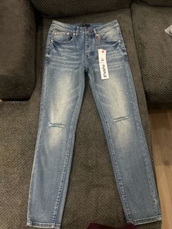 Purple Brand rhinestone denim jeans