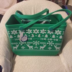 The Original Bogg Bag "Ugly Sweater" in green