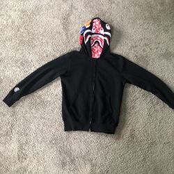 Double Hood Pink&Black Bape Hoodie(Willing To Negotiate)