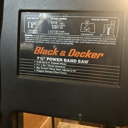 Black And decker 7 1/2 Inches Power Bandsaw