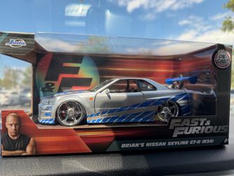 1:24 Jada Fast & Furious Brian's Nissan Skyline GT-R R34 Die-Cast