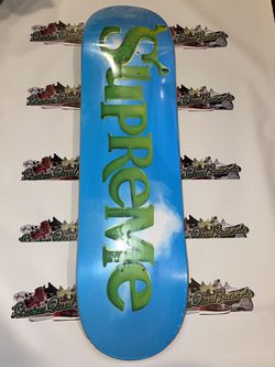 Supreme Shrek Skateboard Deck Red