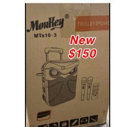 New trolley  Speaker/ Karaoke MP3/bluetooth $150 Pick Up East Palmdale 