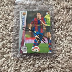 08-09 Lionel MESSI Autograph PANINI in person Auto
