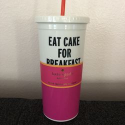 Kate Spade ‘Eat Cake For Breakfast’ insulated Tumbler 20 Oz