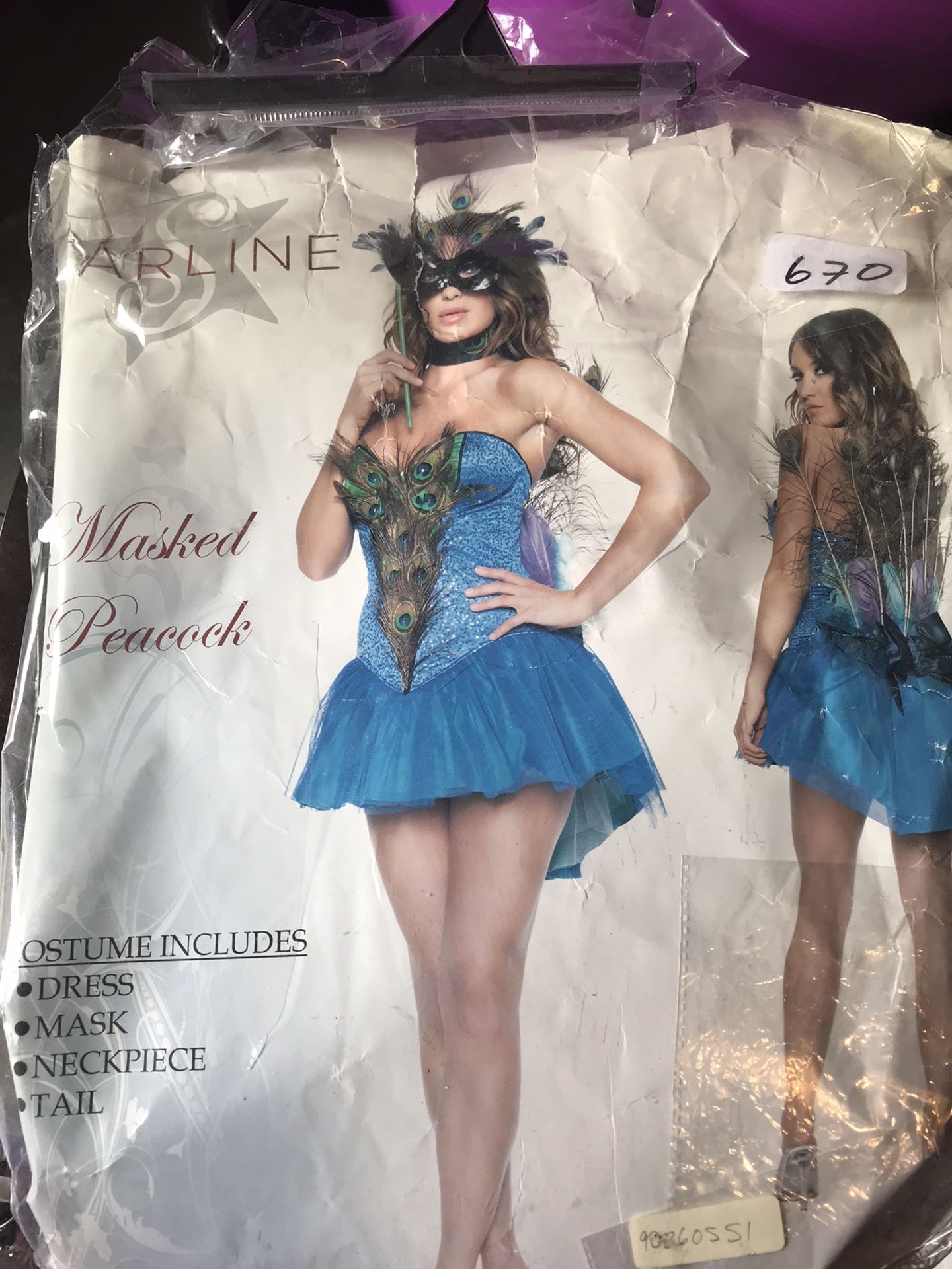 Plus Size Peacock Costume-1X