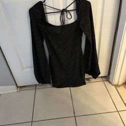 Nice Elegant Black Mini Dress 