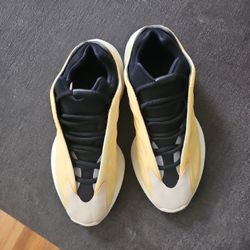 adidas Yeezy 700 V3 Safflower Low Top Yellow Black Lace-Up Sneakers