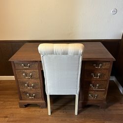 Vintage Jasper Desk Co. solid wood desk