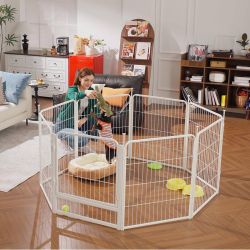 A260 $90  Indoor Dog Playpen with Wider Door