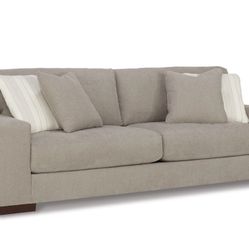 Maggie Sofa 96 inch wide couch sofa gray Signature Design by Ashley