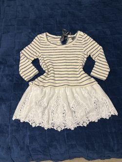 Anthropologie Sunday In Brooklyn Stripes Lace Sweater Top
