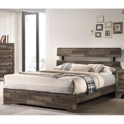 2 Left Rustic New Full Bed With Mattress Can Deliver $299