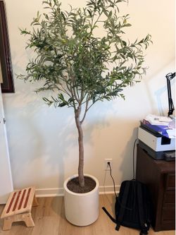 Faux olive tree