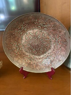 Decorative plate and holder
