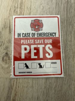 Pet window cling