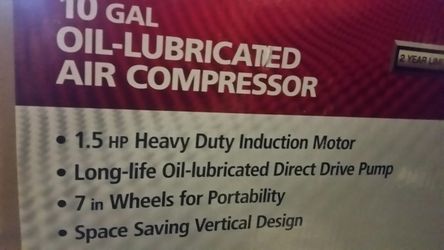 Husky 10 gallon air compressor