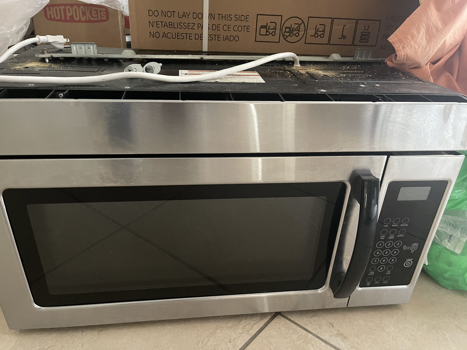 Large Stainless Steel Microwave