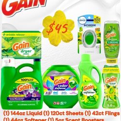 LARGE Gain LAUNDRY Detergent Household CLEANING Dish Soap Febreze BUNDLE SALE 🔥 STOCK UP