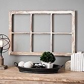 Antique 6-Pane Window Wall Decor