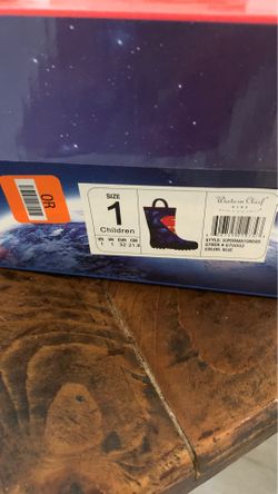 Children Superman Western chief rain boots size 1